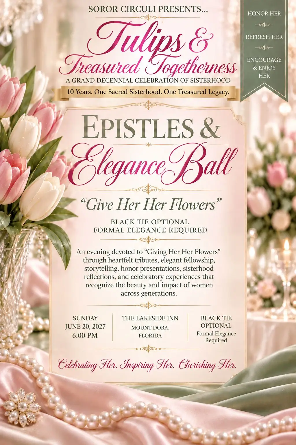 Epistles Elegance Ball flyer | SOROR CIRCULI